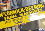 McCormick-Deering Farm Machines Rigby Idaho SST Embossed Sign