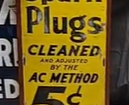 Spark Plugs Cleaned by the AC Method 5 Cents Each SST Sign