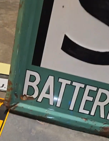 Bowers Batteries SST Embossed Self Framed Sign