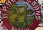 H. P. Hood & Sons Milk Cardboard Double Sided Sign