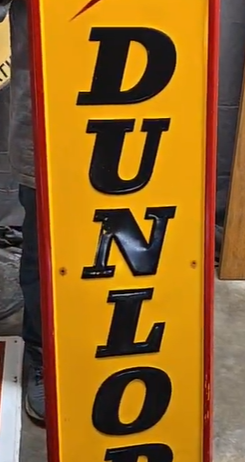 Dunlop Tire Safety Specialist SST Embossed Sign