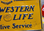 Western Farm Life Protective Service SST Embossed Sign