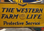 Western Farm Life Protective Service SST Embossed Sign