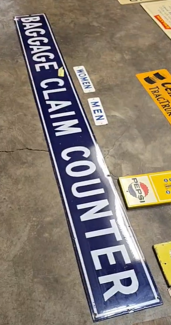 Baggage Claim Counter SSP Sign