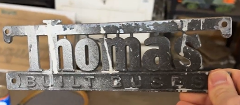 Thomas Built Buses Metal Emblem Sign