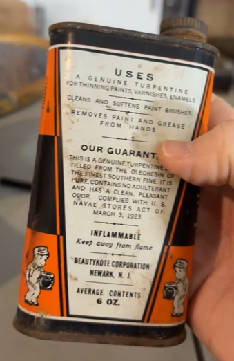 Dart Steam Distilled Wood Turpentine SST Can