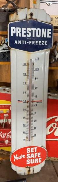 Prestone Anti-Freeze Set Safe Sure SSP Tube Thermometer