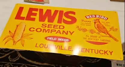 Lewis Seed Company Louisville KY SST Sign