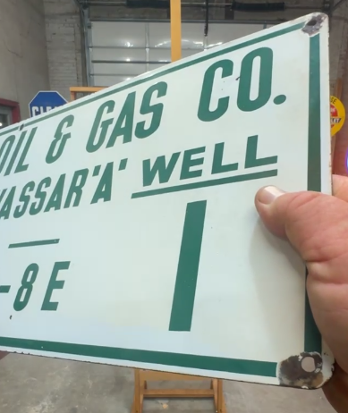 Sinclair Oil & Gas Amanda Vassar Well Lease SSP Sign Jail Bar Logo