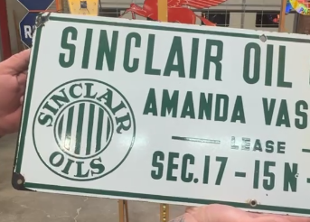 Sinclair Oil & Gas Amanda Vassar Well Lease SSP Sign Jail Bar Logo