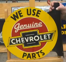 We Use Genuine Chevrolet Parts DST Flange Sign