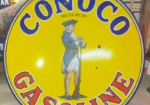 Conoco Gasoline Minute Man DSP Sign