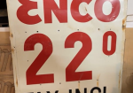 Enco Gasoline Double Sided Metal Pricer Sign