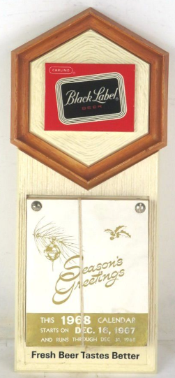1967 Carling Black Label Beer Page-A-Day Calendar Cleveland Ohio