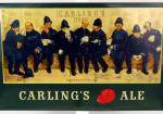 1947 Carling’s Ale Nine Pints Of The Law TOC Tin Over Cardboard TOC Sign Cleveland Ohio