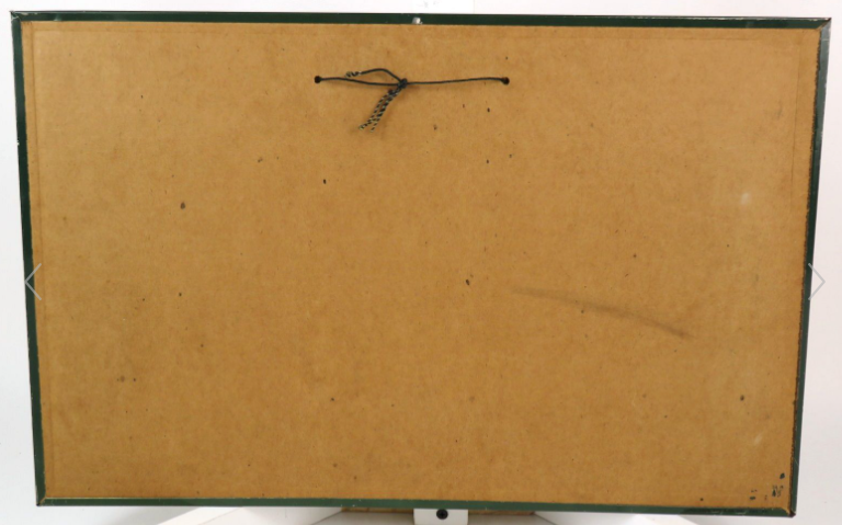 1947 Carling’s Ale Nine Pints Of The Law TOC Tin Over Cardboard TOC Sign Cleveland Ohio