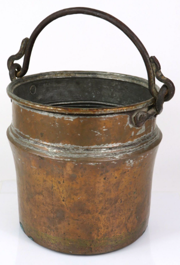 Circa-1900 Copper Growler with Handle