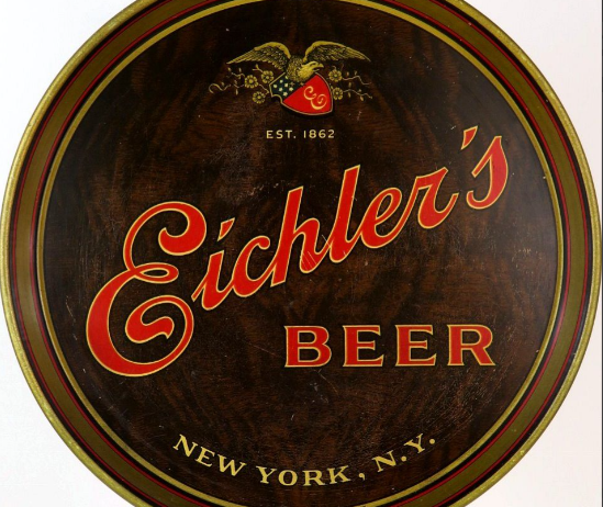 1942 Eichler’s Beer 12 inch Serving Tray New York New York