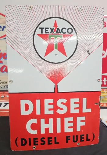Texaco Diesel Chief SSP Pump Plate