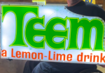 Teem a Lemon-Lime Drink Plastic Light Up Sign