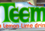 Teem a Lemon-Lime Drink Plastic Light Up Sign