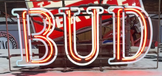 BUD Beer Flashing NEON Light Up Sign