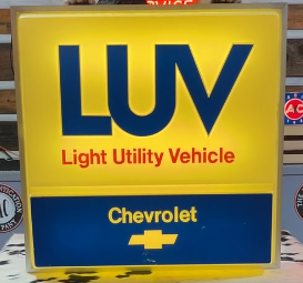 Chevrolet LUV Light Utility Vehicle Plastic Light Up Sign