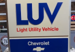 Chevrolet LUV Light Utility Vehicle Plastic Light Up Sign