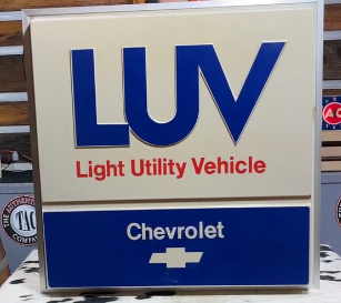 Chevrolet LUV Light Utility Vehicle Plastic Light Up Sign