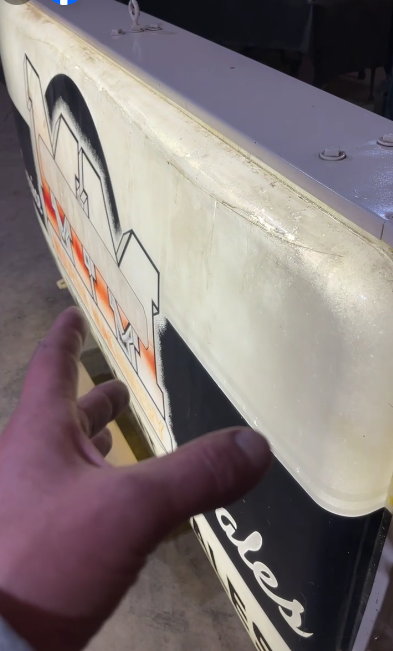 Minneapolis-Moline Modern Machinery Service Sales Double Sided Plastic Light Up Sign