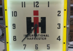 International Harvester Glass Faced Neon Clock