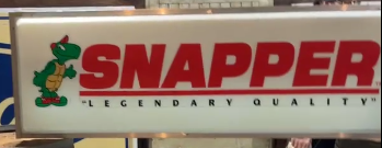 Snapper Legendary Equipment Embossed Double-Sided Plastic Light Up Sign