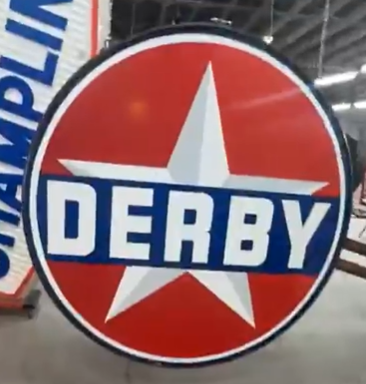 Derby Gasoline 6 Foot DSP Sign