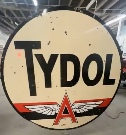 Tydol Flying A Red Band 6 Foot DSP Sign