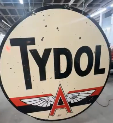 Tydol Flying A Red Band 6 Foot DSP Sign