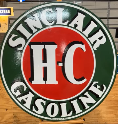 Sinclair Gasoline H-C DSP 48 Inch Sign