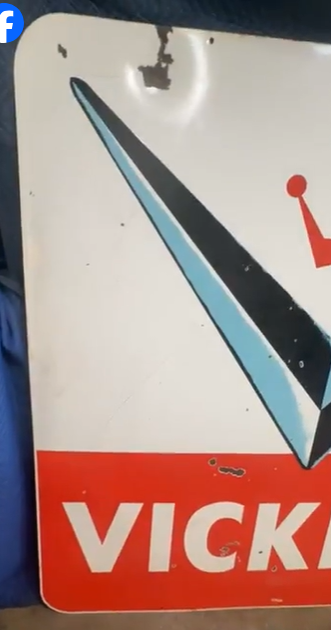 Vickers Gasoline 6 Foot DSP Sign