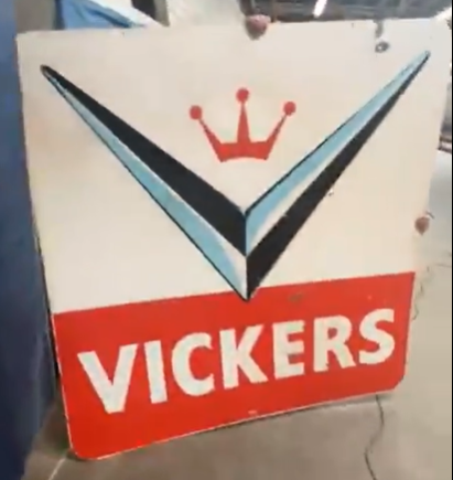 Vickers Gasoline 6 Foot DSP Sign