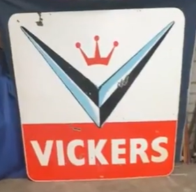 Vickers Gasoline 6 Foot DSP Sign