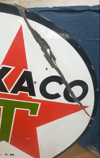 Texaco Gasoline 6 Foot DSP Sign