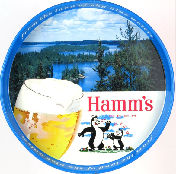 1962 Hamm’s Beer 12 inch Serving Tray Saint Paul Minnesota
