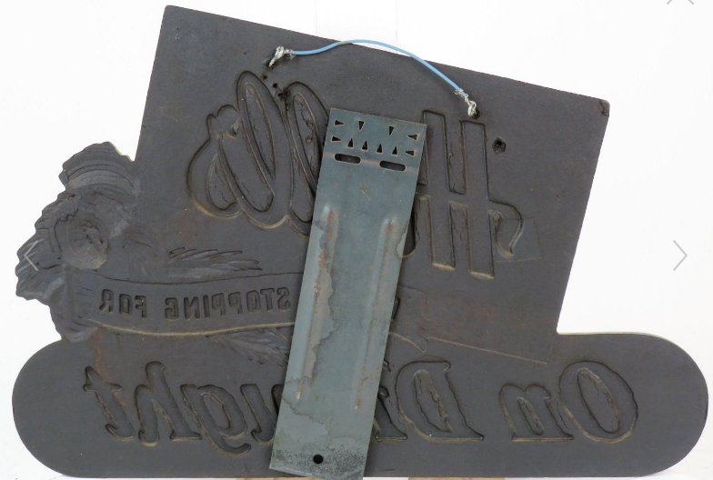 1933 Hull’s Beer “On Draught” Composite Sign New Haven Connecticut