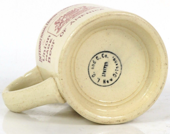 1915 Int. Union of Brewery Workers New Orleans Louisiana 4¼ Inch Stein