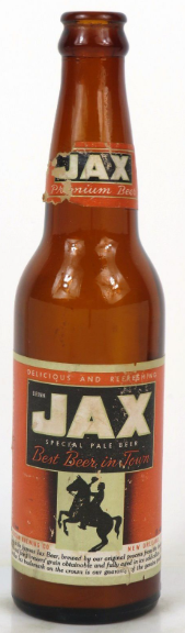 1950 Jax Beer 12oz Bottle New Orleans Louisiana