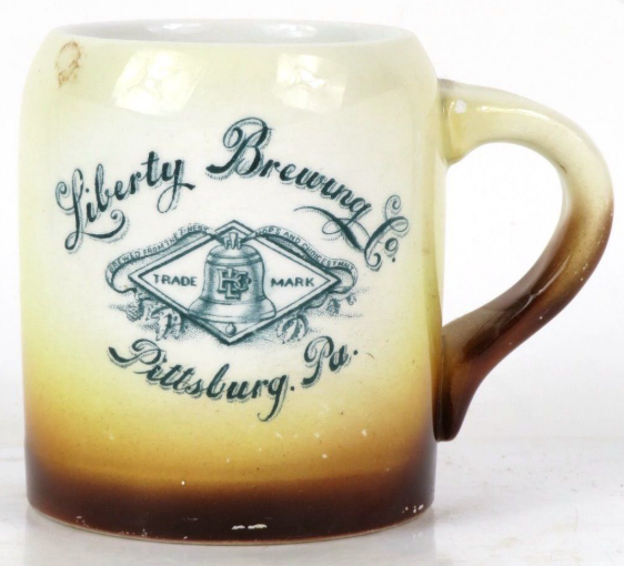 1905 Liberty Brewing Co. 3¾ Inch Stein Pittsburgh Pennsylvania