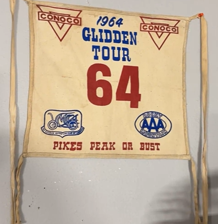 Conoco 1964 Pikes Peak Race Cloth Car Bib