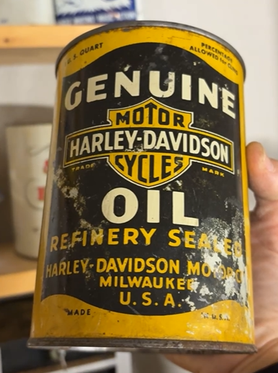 Harley-Davidson Motor Cycles Genuine Oil One Quart SST Can