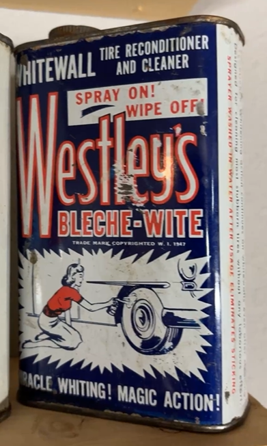 Westley’s Bleche-Wite Whitewall Tire Reconditioner and Cleaner SST Can