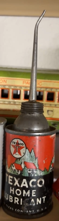 Texaco Home Lubricant Black T Oiler Can