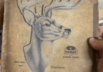 Pioneer Chain Saws 3D Deer Canadian Cardboard Sign